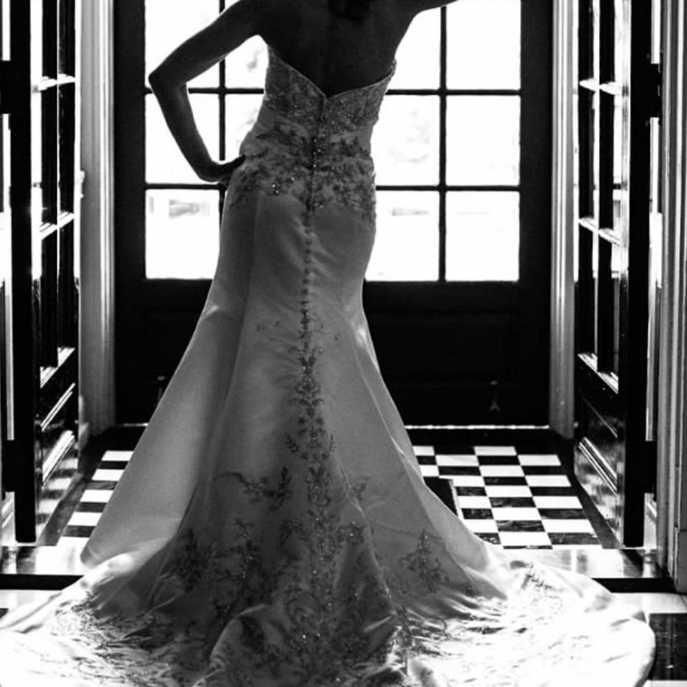 Gorgeous Casablanca Crystal Embroidered Wedding Dress